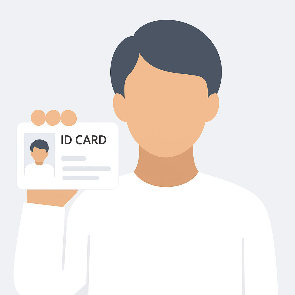 ID 인증 예시 이미지